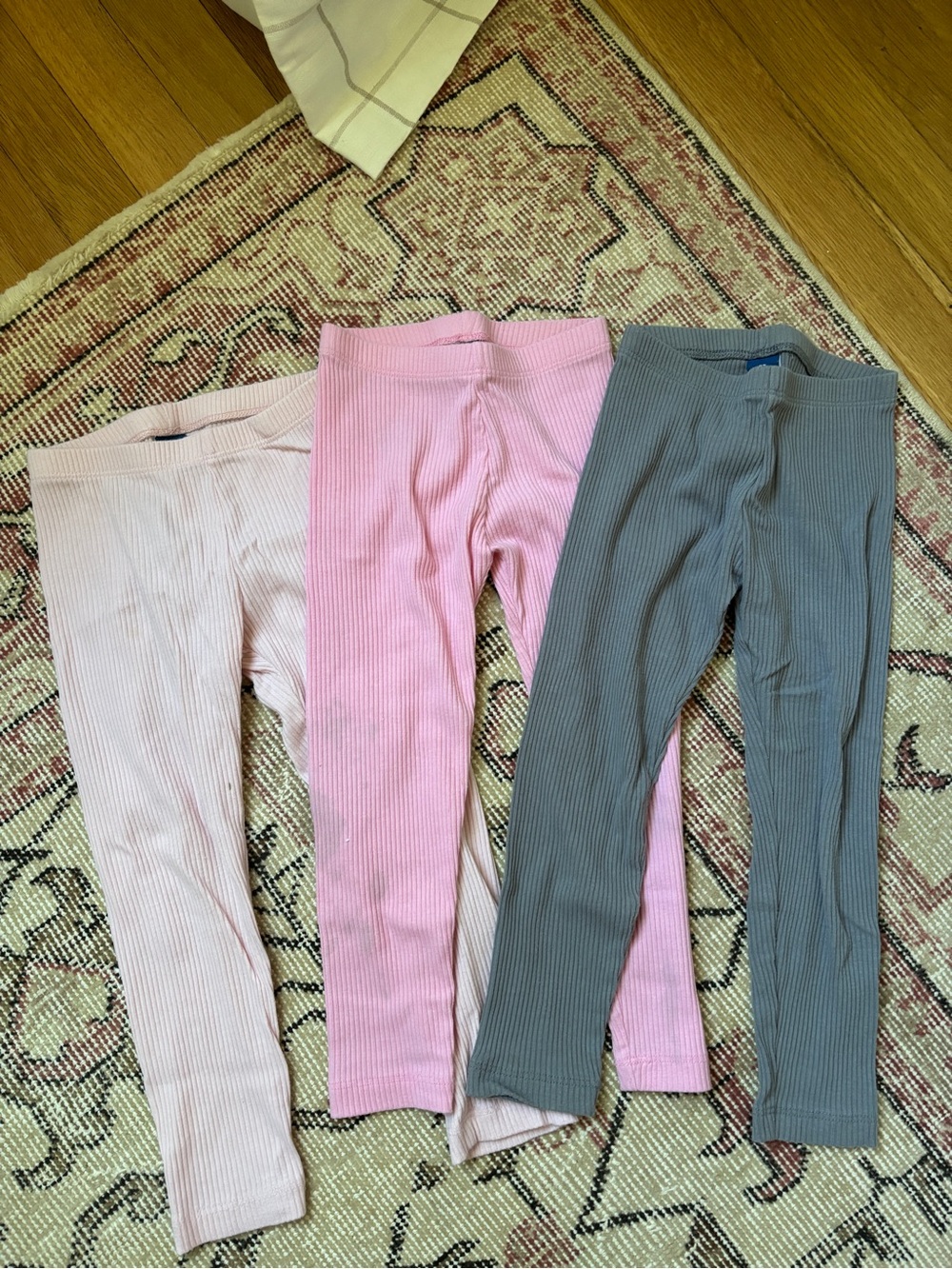 3T Leggings bundle - Pink, Light Pink, Gray